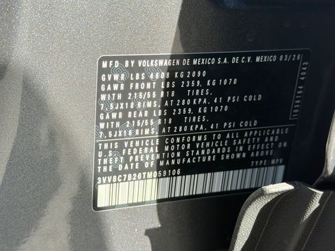 New 2026 Volkswagen Taos S AWD/4WD image 26