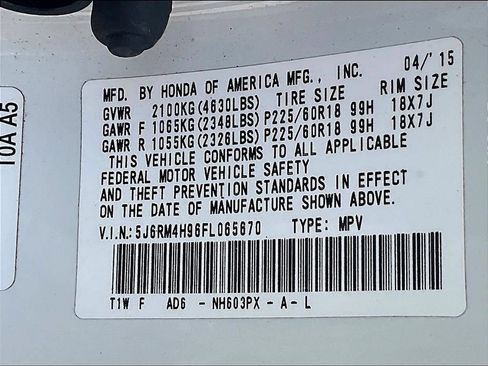 Used 2015 Honda CR-V Touring image 19