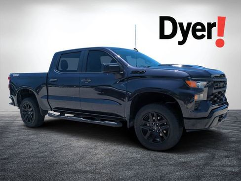 Certified 2024 Chevrolet Silverado 1500 Custom Trail Boss w/ Turbomax Blackout Package AWD/4WD image 1