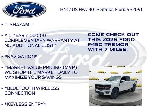 New 2026 Ford F150 Tremor w/ Equipment Group 402B AWD/4WD image 5