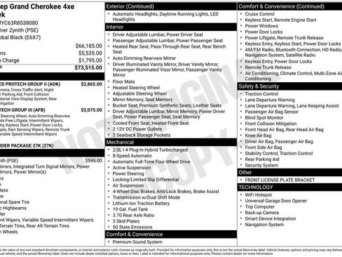 New 2024 Jeep Grand Cherokee Trailhawk w/ Advanced Protech Group II image 2