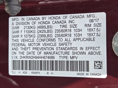 Used 2017 Honda CR-V Touring image 35