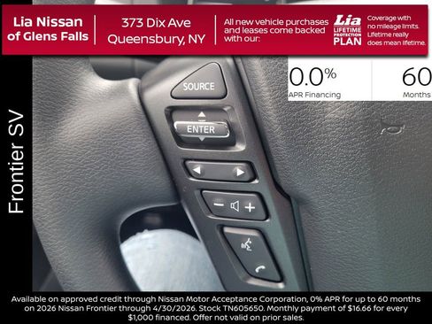 New 2026 Nissan Frontier SV w/ Tow Package image 18