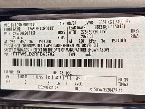 Used 2024 Ford F150 Lariat w/ Equipment Group 502A High AWD/4WD image 60