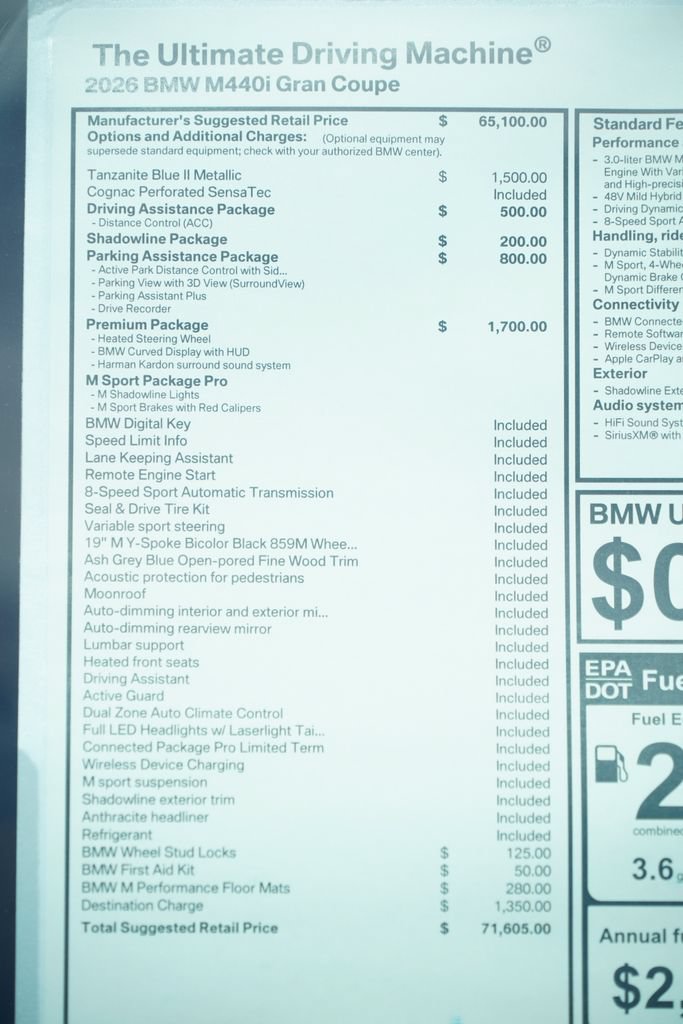 New 2026 BMW M440i w/ Premium Package RWD image 8
