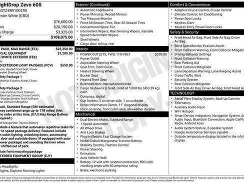 Used 2024 Chevrolet Brightdrop 600 w/ Battery Pack, Max Range AWD/4WD image 7