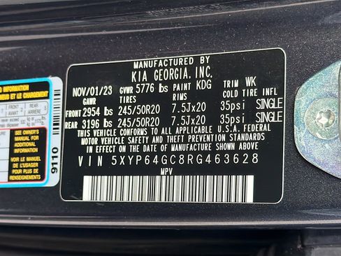 Used 2024 Kia Telluride S w/ S Sunroof Package FWD image 42