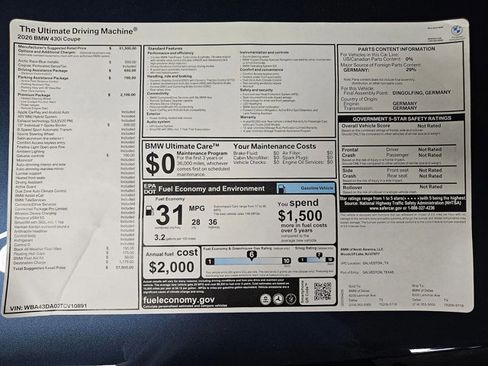 Used 2026 BMW 430i Coupe w/ Premium Package RWD image 17