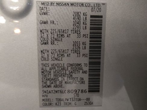 Used 2020 Nissan Rogue S FWD image 33