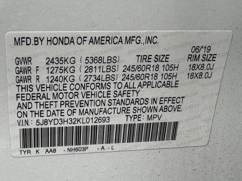 Used 2019 Acura MDX FWD image 16