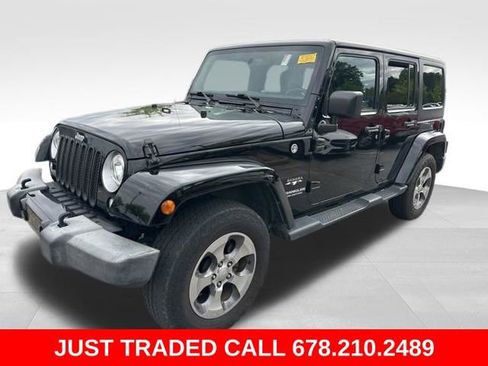 Certified 2017 Jeep Wrangler Unlimited Sahara w/ Connectivity Group AWD/4WD image 1