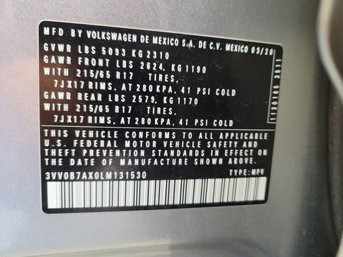 Used 2020 Volkswagen Tiguan S image 33