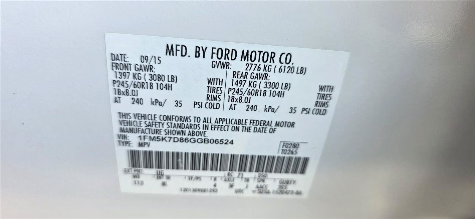 Used 2016 Ford Explorer XLT w/ Equipment Group 201A FWD image 21
