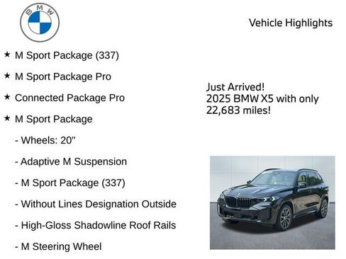 Used 2025 BMW X5 xDrive40i w/ M Sport Package AWD/4WD image 9