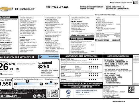 Used 2021 Chevrolet Trax LT w/ Driver Confidence Package image 33