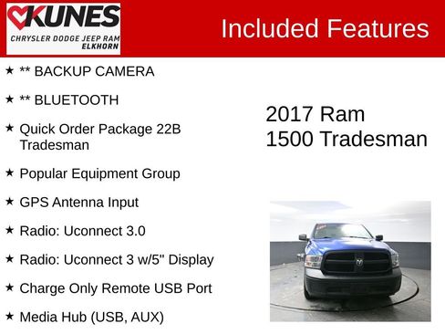 Used 2017 RAM 1500 Tradesman w/ Popular Equipment Group image 3
