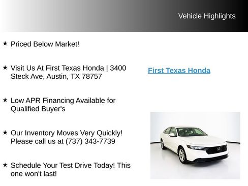 Used 2023 Honda Accord LX image 9