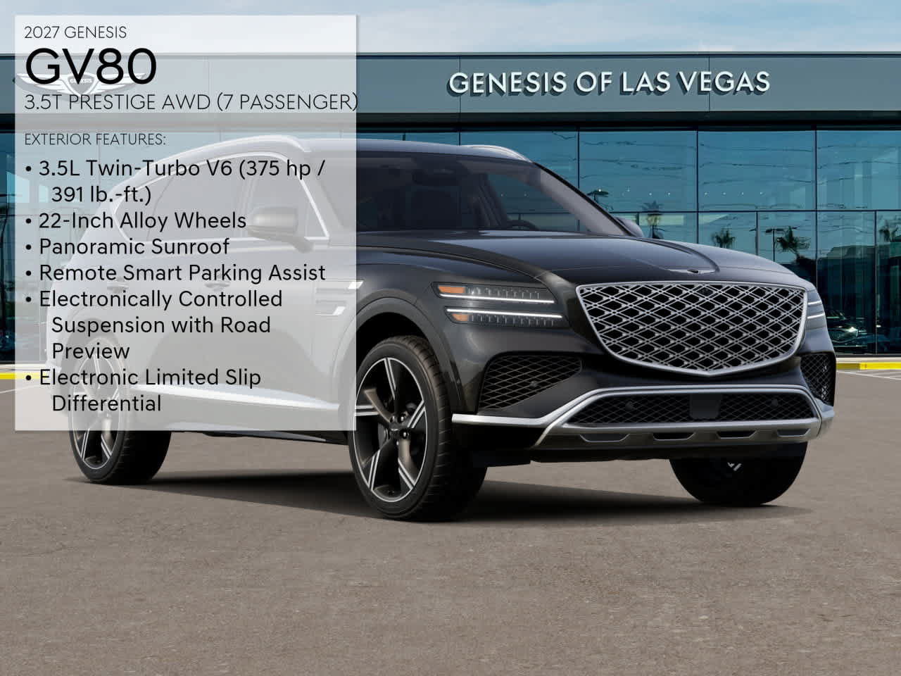 New 2027 Genesis GV80 3.5T Prestige AWD/4WD image 3