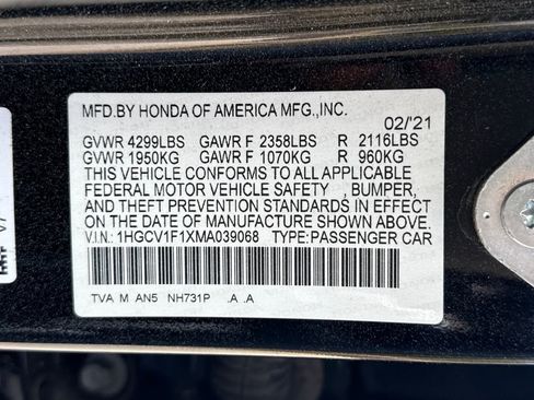 Used 2021 Honda Accord LX image 16
