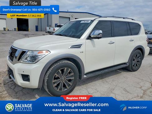 Used 2018 Nissan Armada Platinum w/ Captain Seat Package RWD image 1