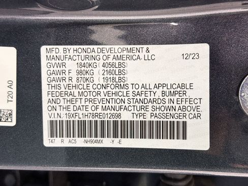 Certified 2024 Honda Civic EX-L image 21