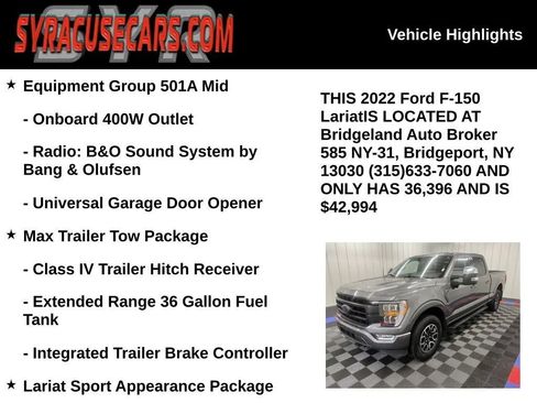 Used 2022 Ford F150 Lariat AWD/4WD image 6