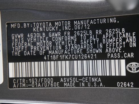 Used 2012 Toyota Camry LE image 25