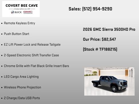 New 2026 GMC Sierra 3500 Pro w/ Convenience Package AWD/4WD image 19