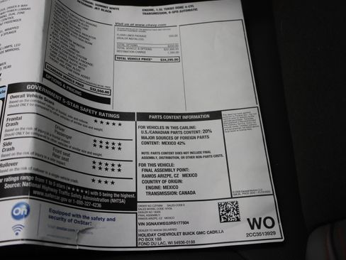 Used 2024 Chevrolet Equinox RS w/ LPO, Floor Liner Package AWD/4WD image 58