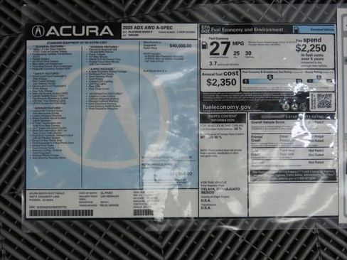 Used 2025 Acura ADX A-Spec image 9