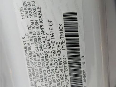 New 2026 Honda Ridgeline Black Edition image 19