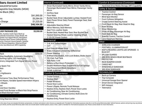 Used 2023 Subaru Ascent Limited w/ Technology Package image 46