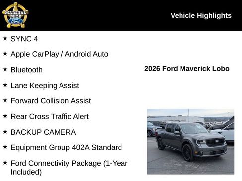 New 2026 Ford Maverick Lobo AWD/4WD image 2