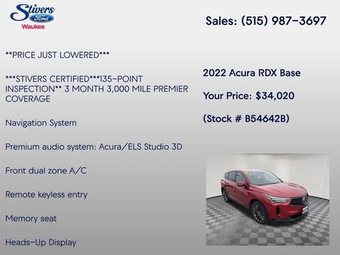 Used 2022 Acura RDX AWD image 8
