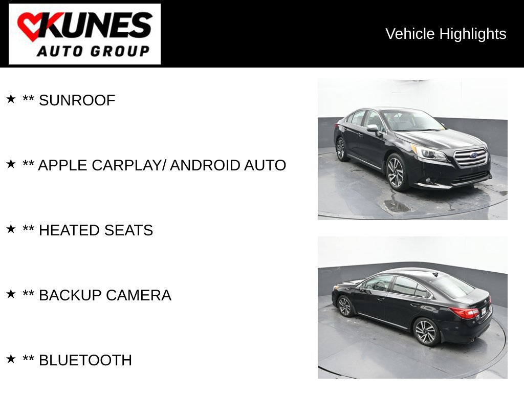 Used 2017 Subaru Legacy 2.5i Sport w/ Popular Package #2A AWD/4WD image 2