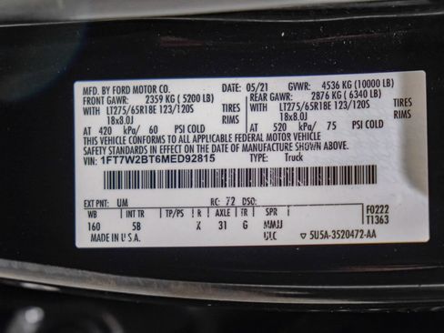 Used 2021 Ford F250 Lariat w/ Lariat Value Package AWD/4WD image 68