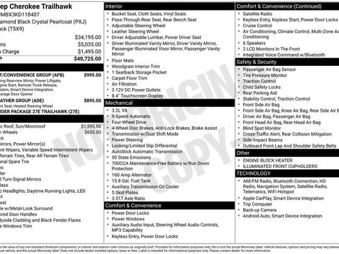 Used 2019 Jeep Cherokee Trailhawk w/ Comfort/Convenience Group image 42