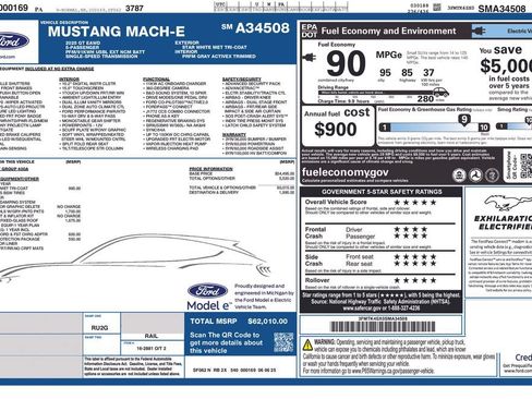 New 2025 Ford Mustang Mach-E GT w/ Interior Protection Package AWD/4WD image 6