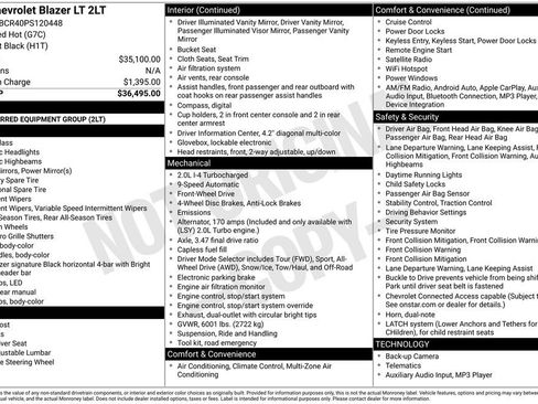 Certified 2023 Chevrolet Blazer LT image 36