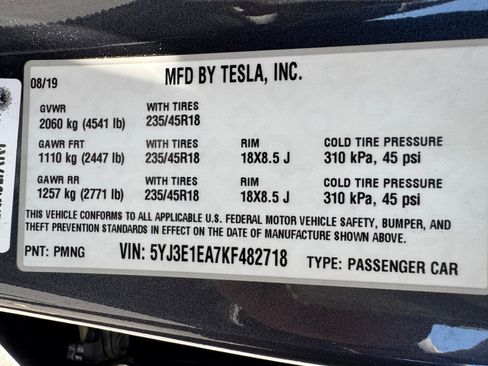 Used 2019 Tesla Model 3 Mid Range RWD image 21