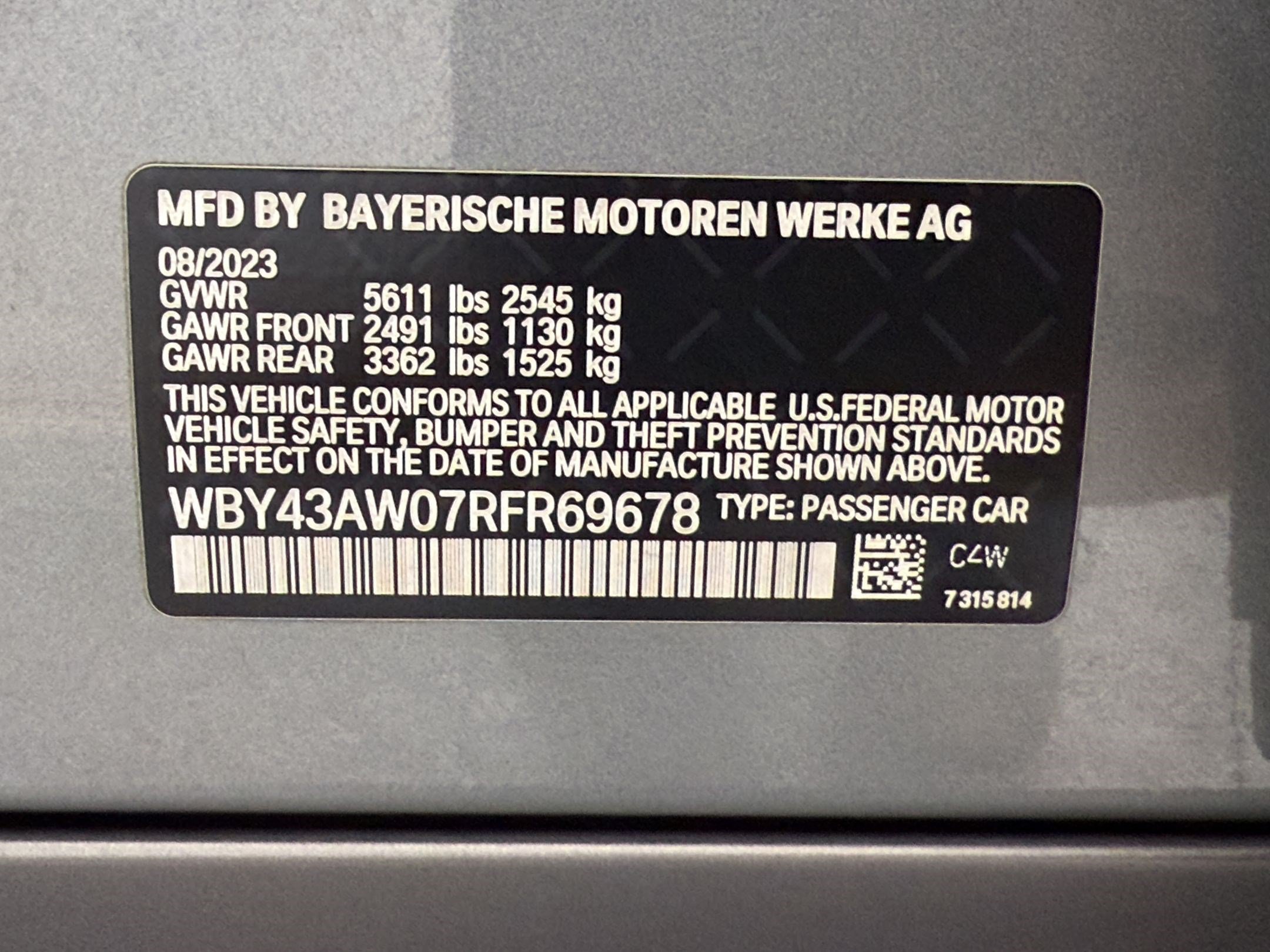 Certified 2024 BMW i4 eDrive35 w/ Premium Package RWD image 26