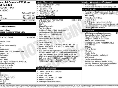 Used 2022 Chevrolet Colorado ZR2 AWD/4WD image 28