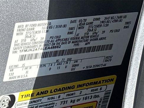 Used 2020 Ford Expedition Max Limited w/ Equipment Group 301A image 34