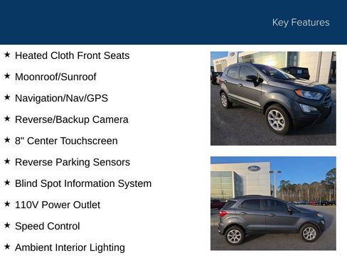 Used 2022 Ford EcoSport SE w/ SE Convenience Package image 5