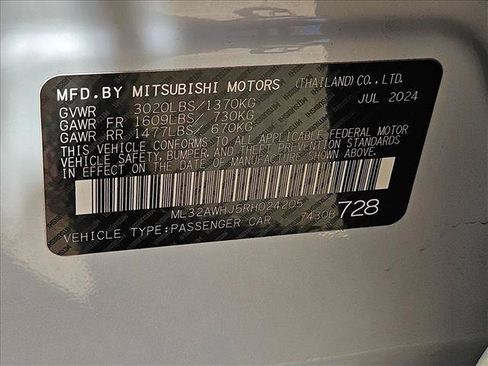 Used 2024 Mitsubishi Mirage Black Edition FWD image 22