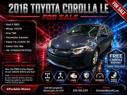 Used 2016 Toyota Corolla LE