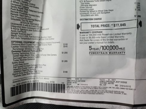 Used 2020 RAM 2500 Laramie image 54