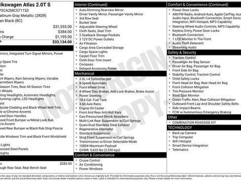 Used 2021 Volkswagen Atlas S image 40