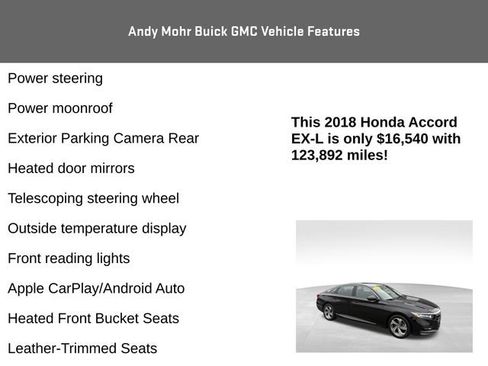 Used 2018 Honda Accord EX-L image 12