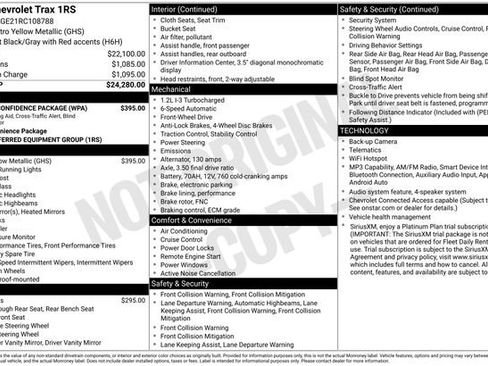 Used 2024 Chevrolet Trax RS w/ Driver Confidence Package FWD image 4